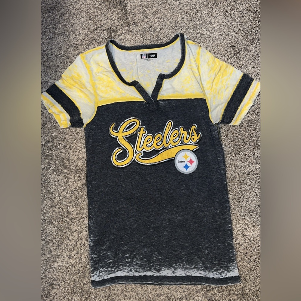 NFL Steelers Women's Tee - Yellow and Black